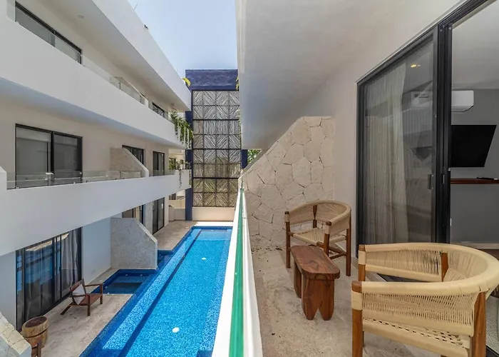 2 Bd With Private Balcony, Pool View, Gym Casa de férias Tulum