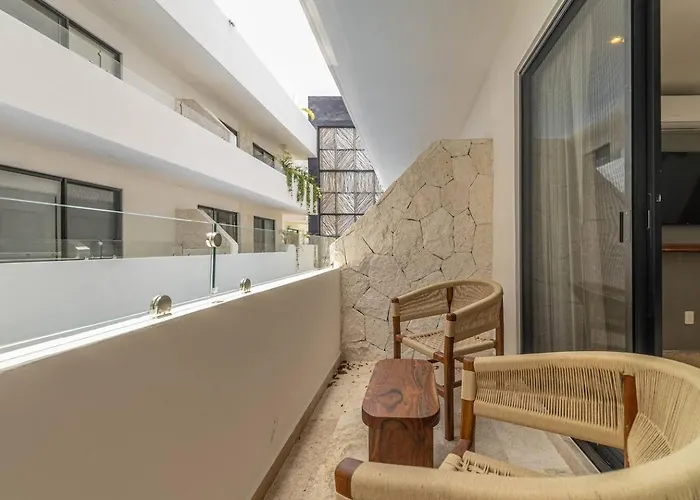 Casa de férias 2 Bd With Private Balcony, Pool View, Gym Tulum